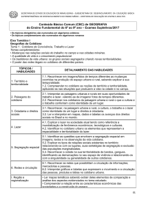 Conteúdo Básico Comum (CBC) de GEOGRAFIA do Ensino