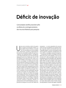 Déficit de inovação - Revista Pesquisa Fapesp