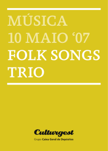 MÚSICA 10 MAIO `07 FOLK SONGS TRIO