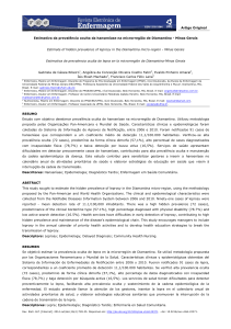 Estimativa da prevalência oculta da hanseníase na microrregião de