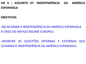 Independência da América Espanhola 3