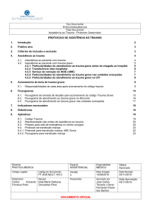 protocolo de a protocolo de assistëncia ao trauma