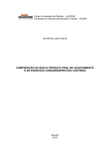 comparação do duplo produto final no agachamento e no exercício