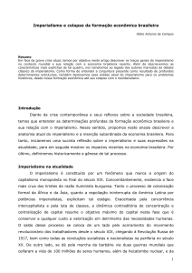 1 Imperialismo e colapso da formação econômica brasileira