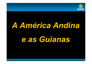 A América Andina e as Guianas
