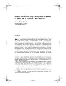 O apoio dos cidadãos à ação extrajudicial da polícia no Brasil, em