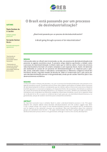 O Brasil está passando por um processo de desindustrialização?
