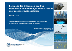 Análise do quadro normativo em Portugal e comparação