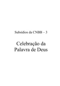 Celebração da Palavra - Paróquia Sagrado Coração de Jesus