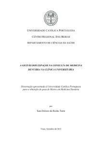 Dissertação Sara Tente - Universidade Católica Portuguesa