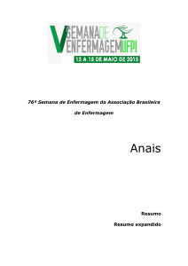 76ª Semana de Enfermagem da Associação Brasileira de