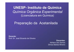 UNESP- Instituto de Química Química Orgânica Experimental