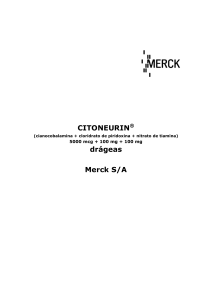 CITONEURIN® drágeas Merck S/A