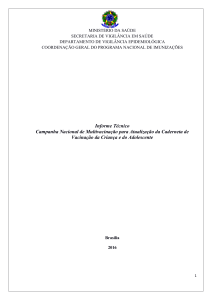 Informe Técnico Campanha Multivacinação 2016