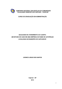 um estudo de caso em uma empresa do ramo de