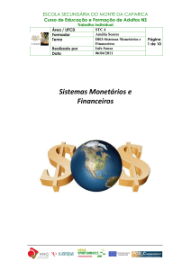 Sistemas Monetários e Financeiros