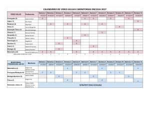 CALENDÁRIO DE VIDEO AULAS E MONITORIAS ENCCEJA 2017