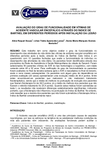 avaliação do grau de funcionalidade em vítimas de acidente