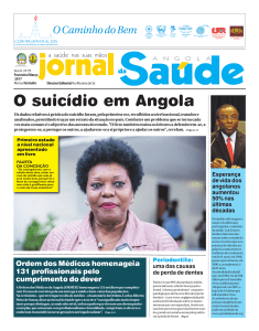 O suicídio em Angola - Jornal da Saúde Angola