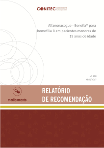 Alfanonacogue - Benefix® para hemofilia B em pacientes