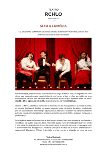 sexo a comédia - Teatro Riachuelo