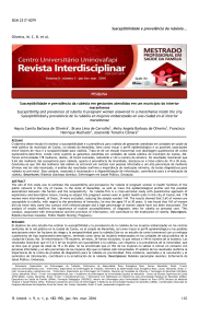 ISSN 2317-5079 Susceptibilidade e prevalência da rubéola