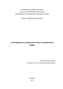 contribuição da genealogia para a conservação animal