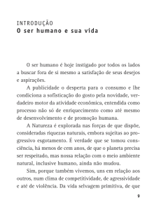 O ser humano e sua vida