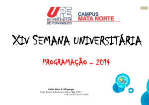 Programação Mata Norte