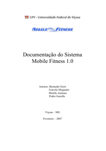 Documentação do Sistema Mobile Fitness 1.0