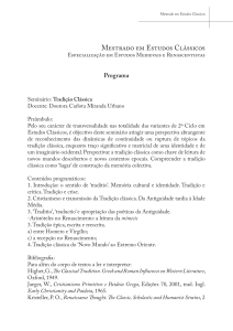 Programa - Universidade de Coimbra