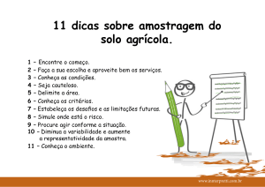 11 dicas sobre amostragem do solo agrícola.