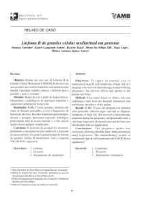 Linfoma B de grandes células mediastinal em gestante