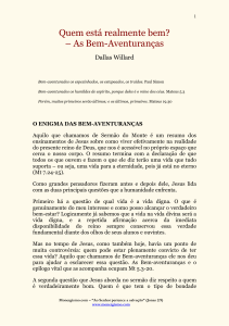 Quem está realmente bem? – As Bem-Aventuranças