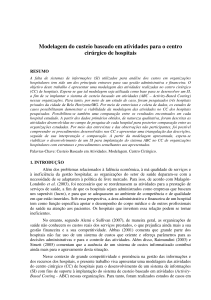 Modelagem do custeio baseado em atividades para o centro