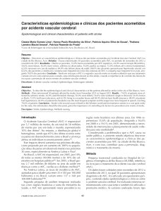 Características epidemiológicas e clínicas dos pacientes