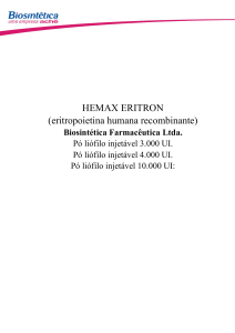 HEMAX ERITRON (eritropoietina humana recombinante)