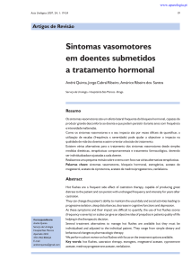 Sintomas vasomotores em doentes submetidos a tratamento hormonal