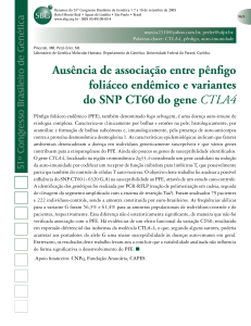 Ausência de associação entre pênfigo foliáceo endêmico e