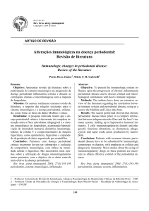 Alterações imunológicas na doença periodontal: Revisão de