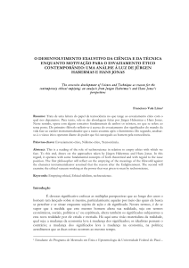 O DESENVOLVIMENTO EXAUSTIVO DA CIÊNCIA E DA TÉCNICA