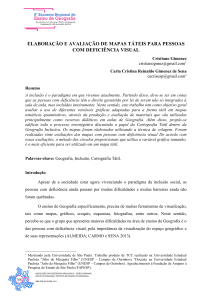 elaboração e avaliação de mapas táteis para pessoas