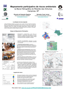 Mapeamento participativo de riscos ambientais na Bacia