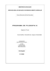 programa de filosofia a