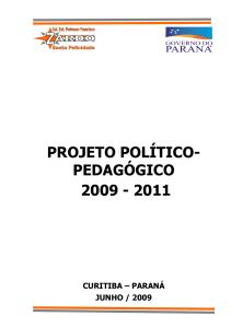 projeto político- pedagógico 2009 - 2011
