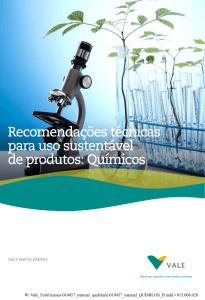 Recomendações técnicas para uso sustentável