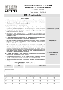 Nutricionista - PROGEPE 2016 - NC