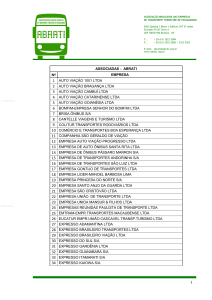 1 associadas - abrati empresa 1 auto viação 1001 ltda 2 auto viação