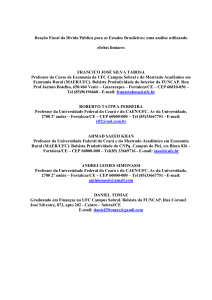 reação fiscal da dívida pública para os estados brasileiros