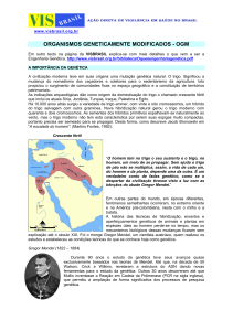 organismos geneticamente modificados - ogm